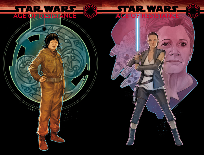 The Rose and Rey covers for Age of Resistance...